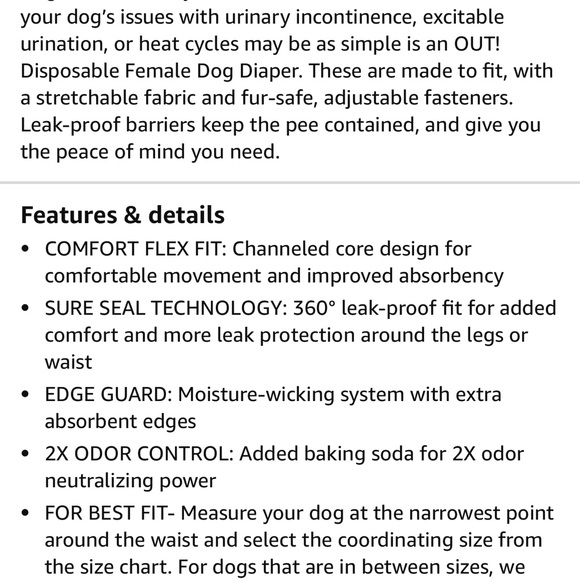 Doggie diapers Toy size brand new 18 count - Picture 2 of 2